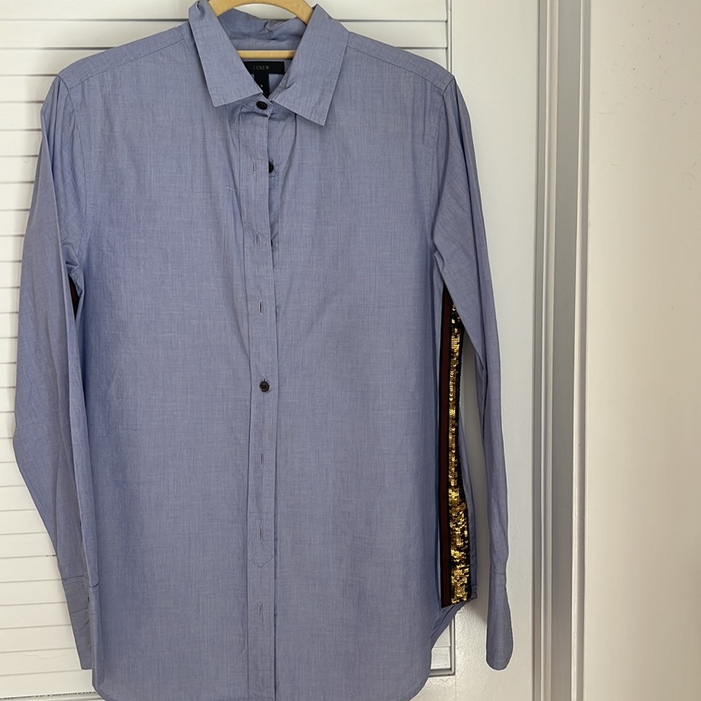 Jcrew Button Down With Sequins - image 3